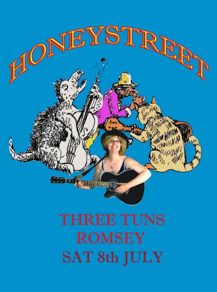 HoneyStreet Flyer band and animals-Three Tuns ROMSEY, Saturday 8th July